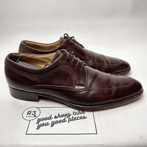 Gravati Men’s Sz 10 M Brown Leather Cap Toe Shoes Hand Made In Italy